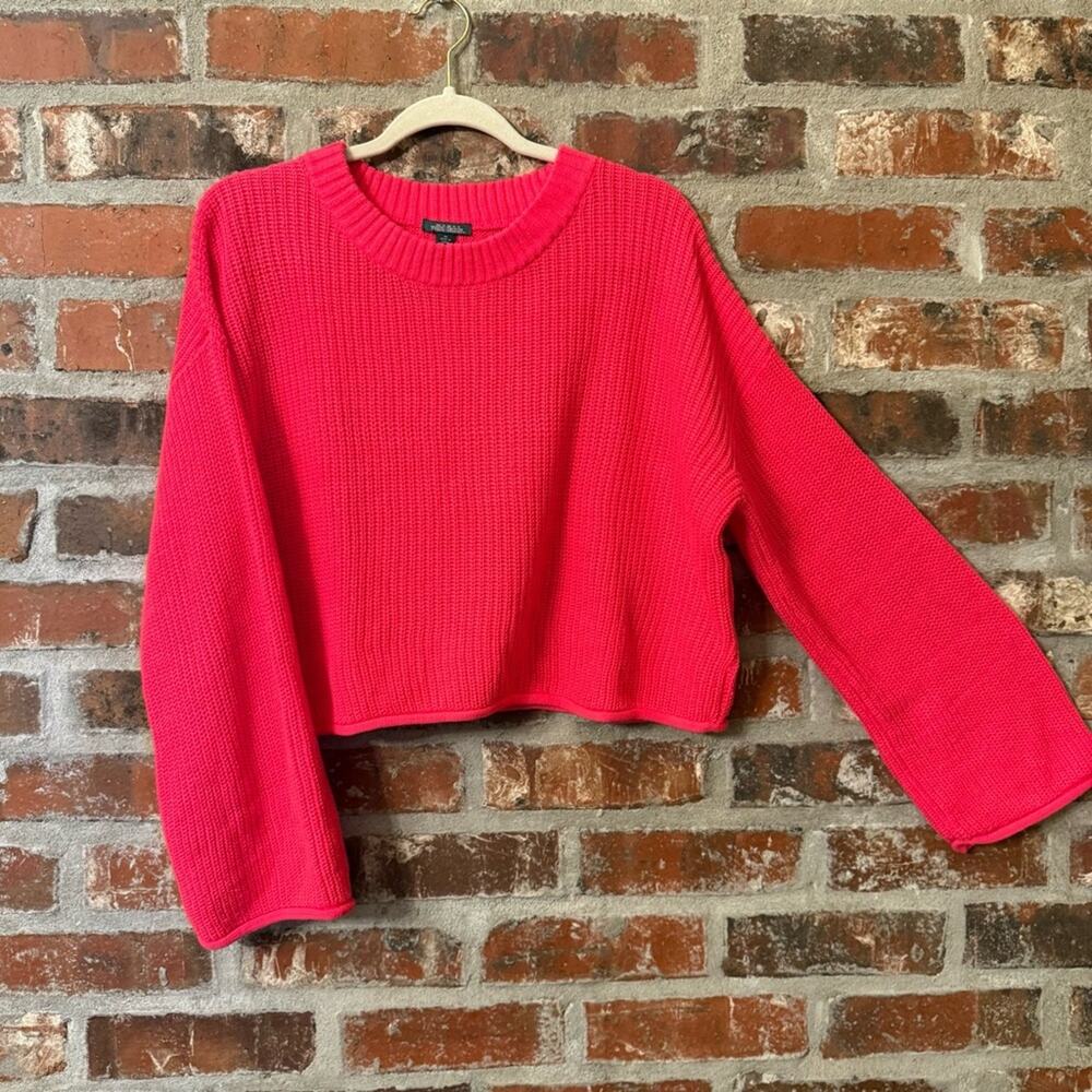 Wild Fable Vibrant Pink Knit Sweater